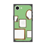 プレミアムスクエアケース with SnapMag［ Photo Frames - Light Green ］