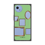 プレミアムスクエアケース with SnapMag［ Photo Frames - Light Green ］