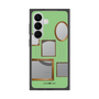 プレミアムスクエアケース with SnapMag［ Photo Frames - Light Green ］