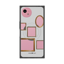 プレミアムスクエアケース with SnapMag［ Photo Frames - Light Gray ］