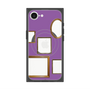 プレミアムスクエアケース with SnapMag［ Photo Frames - Purple ］