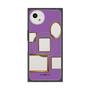 プレミアムスクエアケース with SnapMag［ Photo Frames - Purple ］