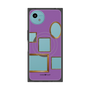 プレミアムスクエアケース with SnapMag［ Photo Frames - Purple ］