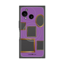 プレミアムスクエアケース with SnapMag［ Photo Frames - Purple ］
