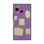 プレミアムスクエアケース with SnapMag［ Photo Frames - Purple ］
