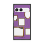 プレミアムスクエアケース with SnapMag［ Photo Frames - Purple ］