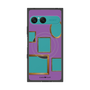 プレミアムスクエアケース with SnapMag［ Photo Frames - Purple ］