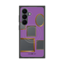 プレミアムスクエアケース with SnapMag［ Photo Frames - Purple ］