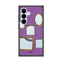 プレミアムスクエアケース with SnapMag［ Photo Frames - Purple ］