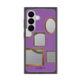 プレミアムスクエアケース with SnapMag［ Photo Frames - Purple ］