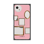 プレミアムスクエアケース with SnapMag［ Photo Frames - Pink ］