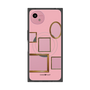 プレミアムスクエアケース with SnapMag［ Photo Frames - Pink ］