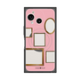 プレミアムスクエアケース with SnapMag［ Photo Frames - Pink ］