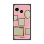 プレミアムスクエアケース with SnapMag［ Photo Frames - Pink ］