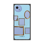 プレミアムスクエアケース with SnapMag［ Photo Frames - Light Blue ］