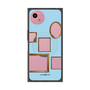 プレミアムスクエアケース with SnapMag［ Photo Frames - Light Blue ］