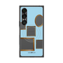 プレミアムスクエアケース with SnapMag［ Photo Frames - Light Blue ］