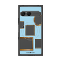プレミアムスクエアケース with SnapMag［ Photo Frames - Light Blue ］
