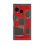 プレミアムスクエアケース with SnapMag［ Photo Frames - Red ］