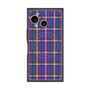 プレミアムスクエアケース with SnapMag［ Tartan Check - Purple ］