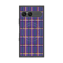 プレミアムスクエアケース with SnapMag［ Tartan Check - Purple ］