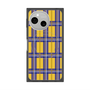プレミアムスクエアケース with SnapMag［ Tartan Check - Yellow ］