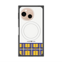 プレミアムスクエアケース with SnapMag［ CASEPLAY Tartan Check - Yellow ］