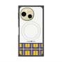 プレミアムスクエアケース with SnapMag［ CASEPLAY Tartan Check - Yellow ］