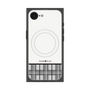 プレミアムスクエアケース with SnapMag［ CASEPLAY Tartan Check - Gray ］