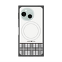 プレミアムスクエアケース with SnapMag［ CASEPLAY Tartan Check - Gray ］