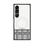 プレミアムスクエアケース with SnapMag［ CASEPLAY Tartan Check - Gray ］