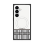 プレミアムスクエアケース with SnapMag［ CASEPLAY Tartan Check - Gray ］