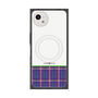 プレミアムスクエアケース with SnapMag［ CASEPLAY Tartan Check - Purple ］