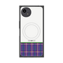 プレミアムスクエアケース with SnapMag［ CASEPLAY Tartan Check - Purple ］