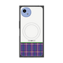 プレミアムスクエアケース with SnapMag［ CASEPLAY Tartan Check - Purple ］