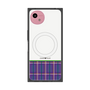 プレミアムスクエアケース with SnapMag［ CASEPLAY Tartan Check - Purple ］