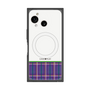 プレミアムスクエアケース with SnapMag［ CASEPLAY Tartan Check - Purple ］