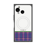 プレミアムスクエアケース with SnapMag［ CASEPLAY Tartan Check - Purple ］