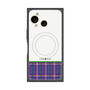 プレミアムスクエアケース with SnapMag［ CASEPLAY Tartan Check - Purple ］
