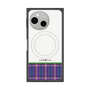 プレミアムスクエアケース with SnapMag［ CASEPLAY Tartan Check - Purple ］