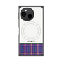 プレミアムスクエアケース with SnapMag［ CASEPLAY Tartan Check - Purple ］