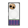 プレミアムスクエアケース with SnapMag［ CASEPLAY Tartan Check - Purple ］