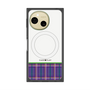 プレミアムスクエアケース with SnapMag［ CASEPLAY Tartan Check - Purple ］