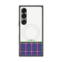 プレミアムスクエアケース with SnapMag［ CASEPLAY Tartan Check - Purple ］