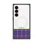 プレミアムスクエアケース with SnapMag［ CASEPLAY Tartan Check - Purple ］