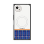 プレミアムスクエアケース with SnapMag［ CASEPLAY Tartan Check - Blue ］