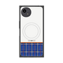 プレミアムスクエアケース with SnapMag［ CASEPLAY Tartan Check - Blue ］