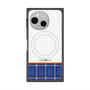 プレミアムスクエアケース with SnapMag［ CASEPLAY Tartan Check - Blue ］