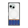プレミアムスクエアケース with SnapMag［ CASEPLAY Tartan Check - Blue ］