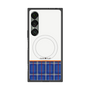 プレミアムスクエアケース with SnapMag［ CASEPLAY Tartan Check - Blue ］